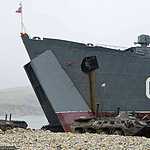 Высадка морского десанта во время тактического учения бригады морской пехоты ТОФ