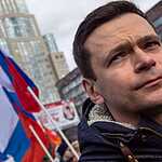 Moscow, Russia. 10  March, 2019: People take part in a rally aga